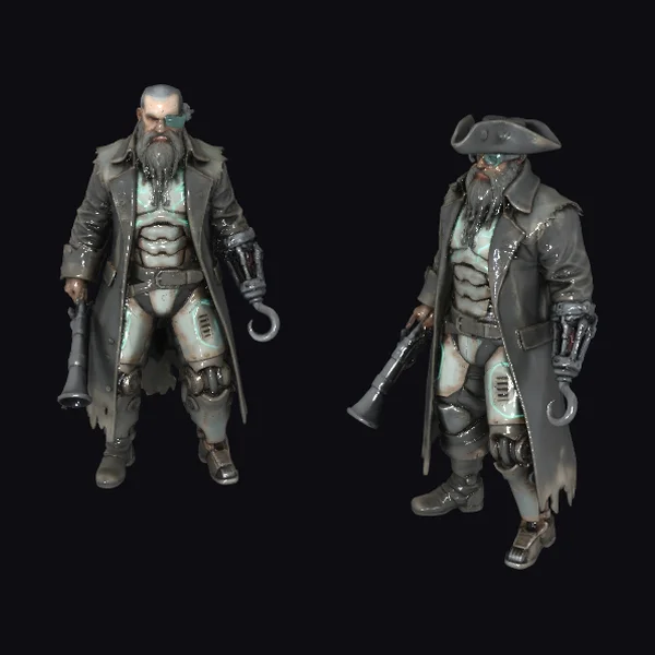 Cyberpunk Pirate Duo