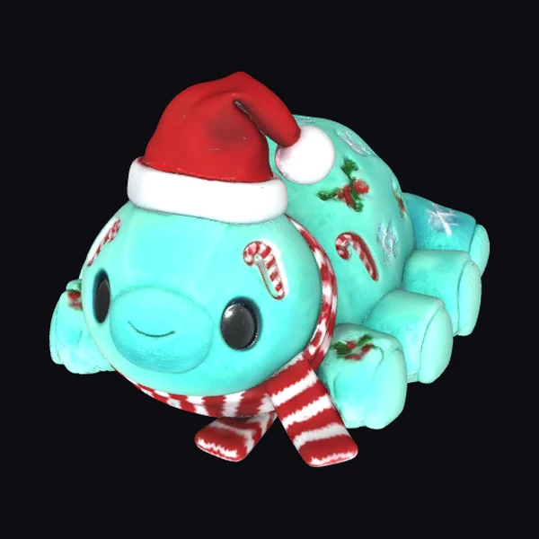 Cuddly Turtle Christmas Friend