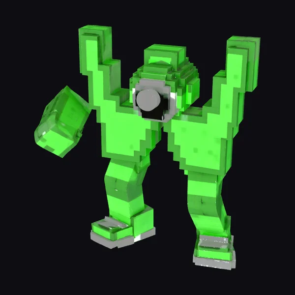 Green Pixel Eyemonster