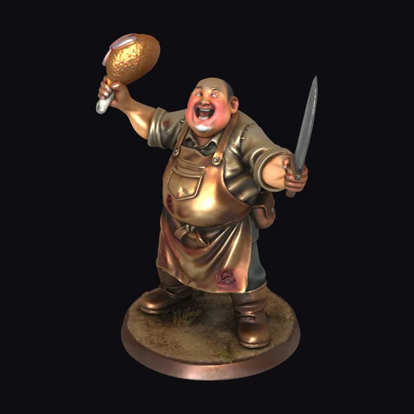 Jovial Village Chef Figurine