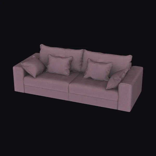 Charcoal Sofa with Pillows