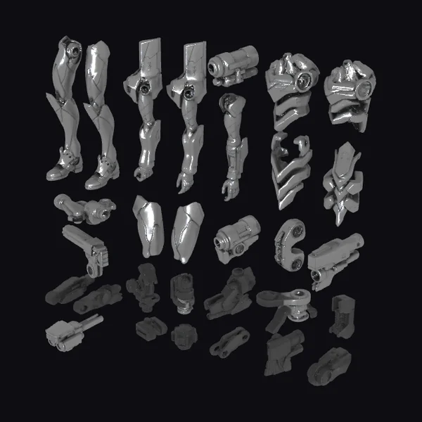 Metal Robot Parts