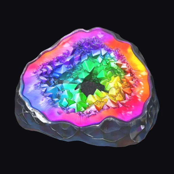 Rainbow Crystal Geode