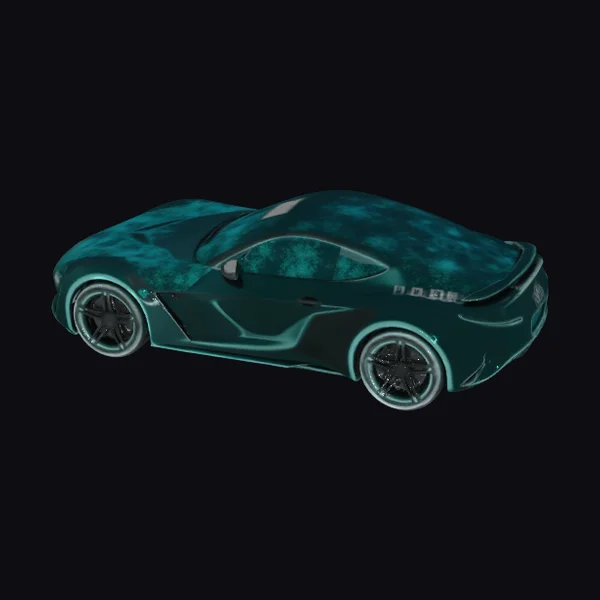 Turquoise Sports Car