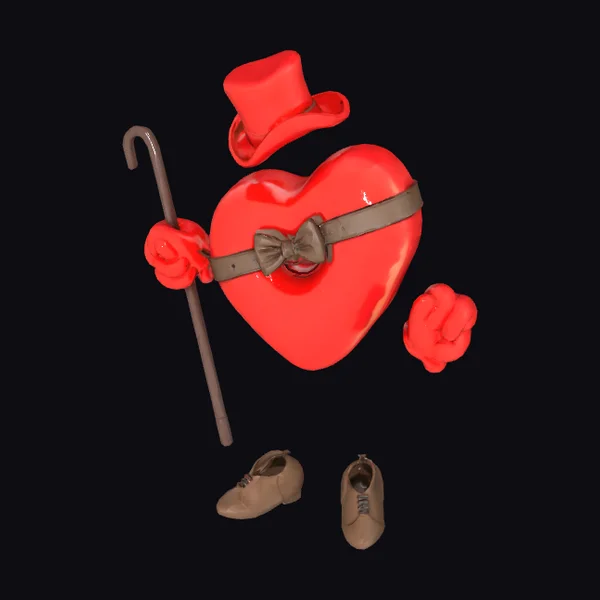 Valentine's Day Gentleman Heart