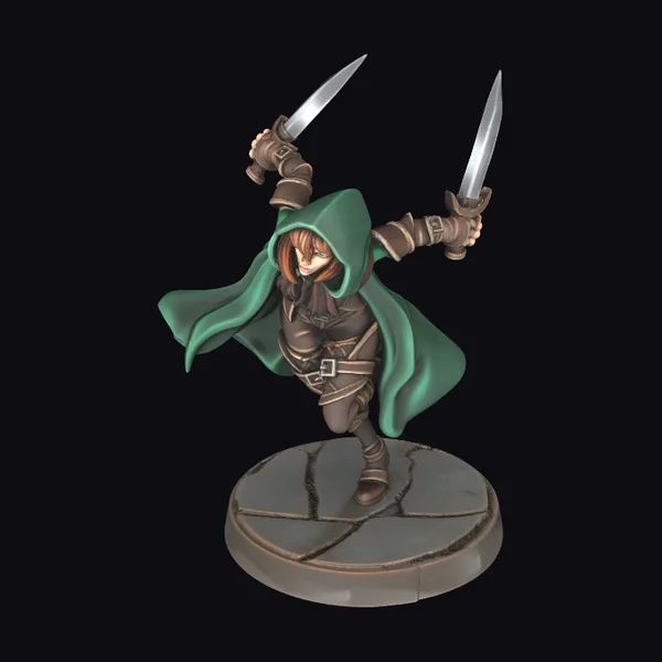 Female Rogue with Swords