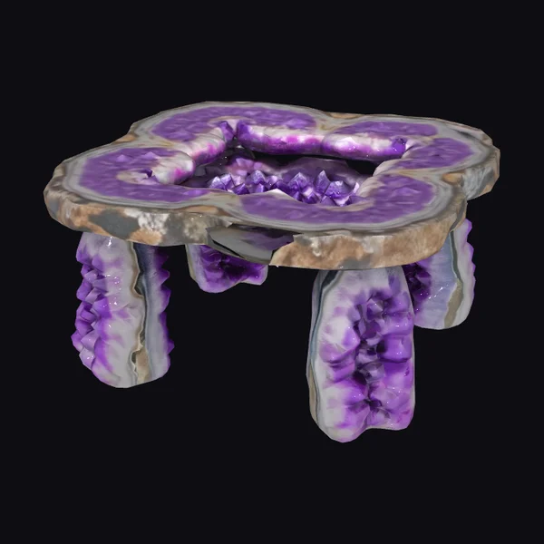 Amethyst Crystal Table