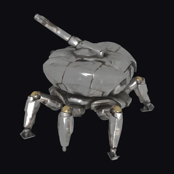 Metal Spider Tank Robot