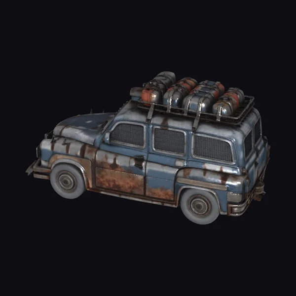 Rusty London Taxi Cab