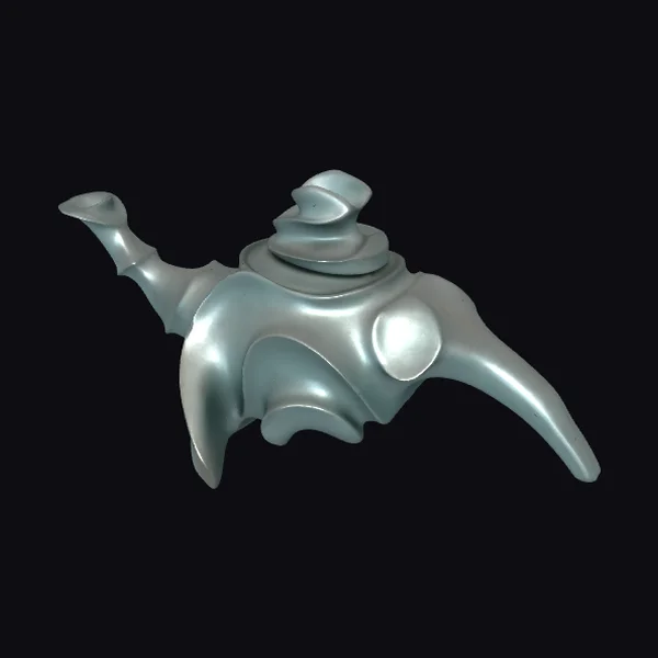 Surreal Metal Teapot