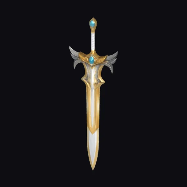Golden Sword with Wings