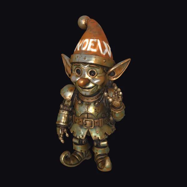 Rusty Elf Figurine