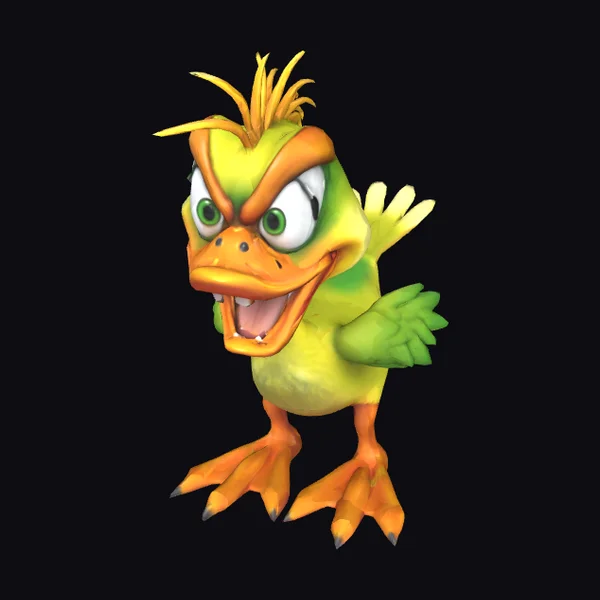 Psychotic Cartoon Duck