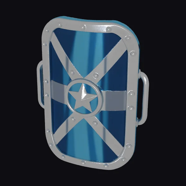 Metallic Blue Shield