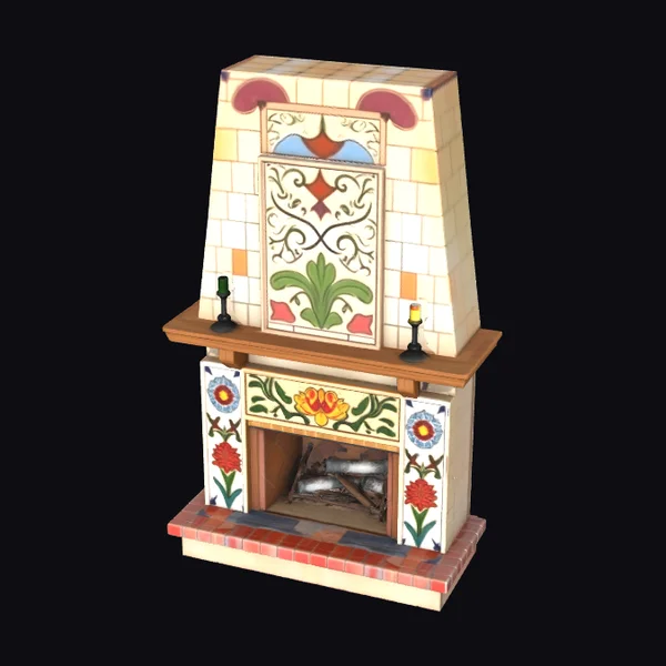 Decorative Tile Fireplace