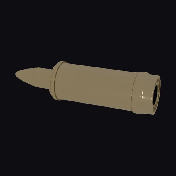 Tan Pistol Shell Casing