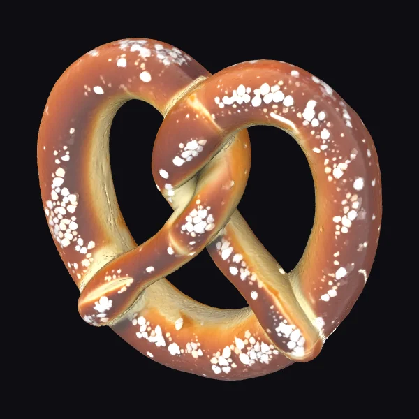 Twisted Salted Pretzel