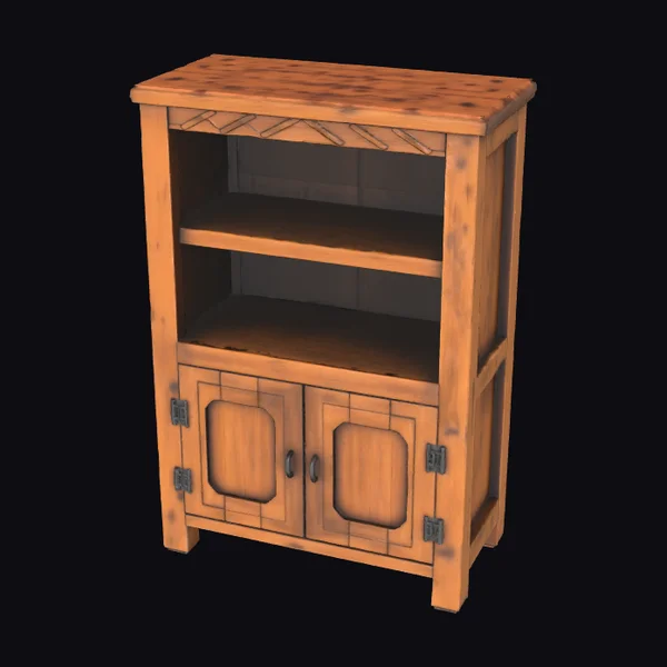 Rustic Wooden Storage Cabinet