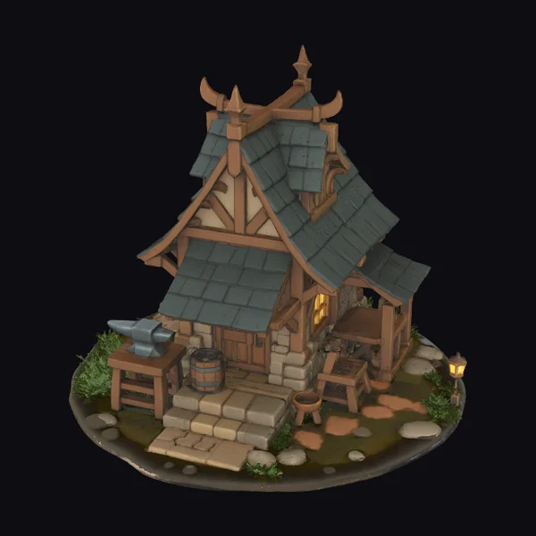 Wooden Medieval Workshop