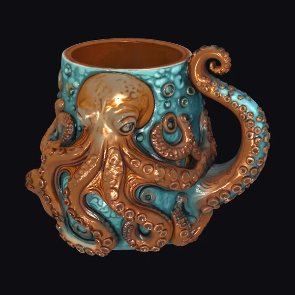 Tentacled Ceramic Mug