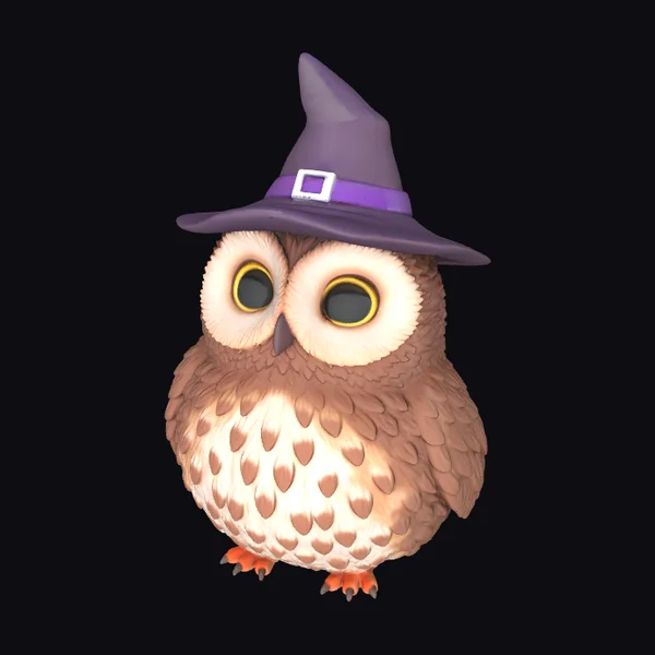 Owl in Witch Hat