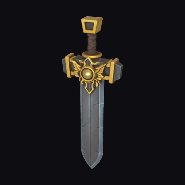 Ornate Sword with Gold Accents