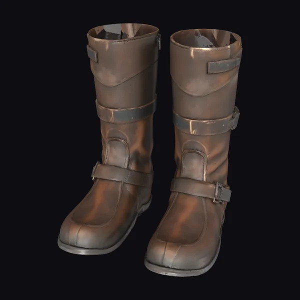 Brown Leather Knee Boots