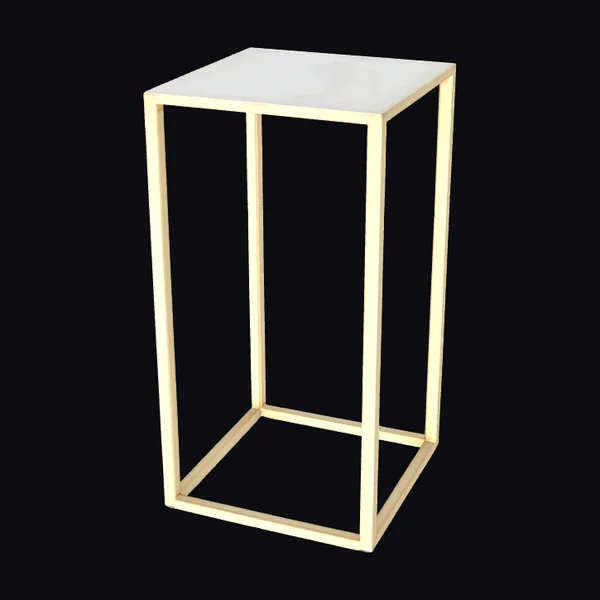 Golden Minimalist Side Table