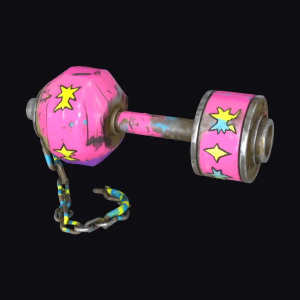 Pink Star Dumbbell