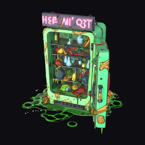 Rusty Refrigerator Interior