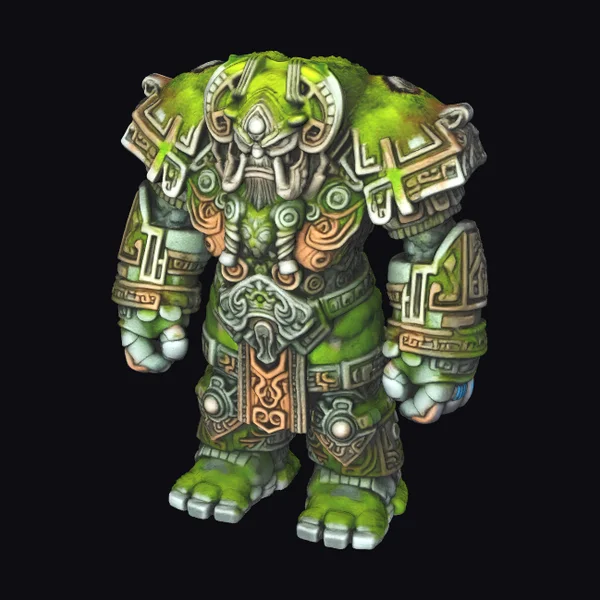 Green Armored Beast Creature