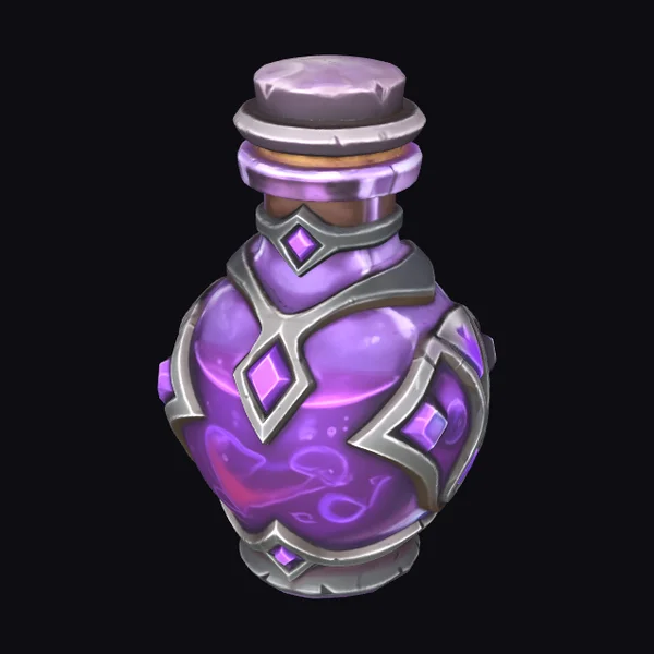 Purple Elixir Bottle