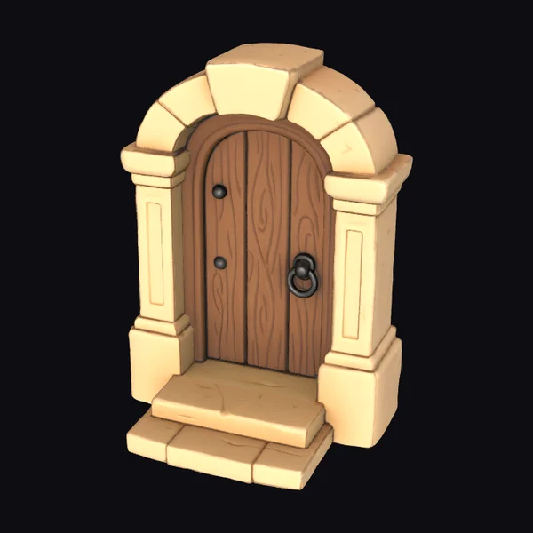 Wooden Archway Door