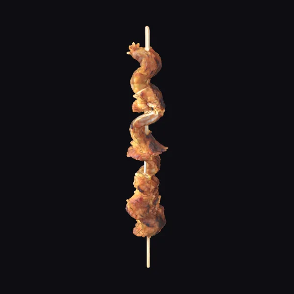 Crispy Spiral Chicken Skewer