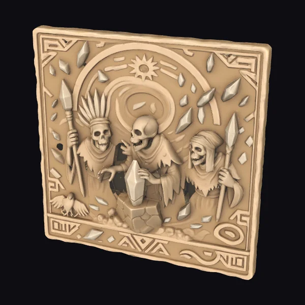 Skeletal Guardians of Crystal