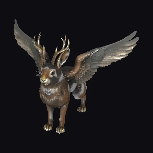 Winged Rabbit Deer