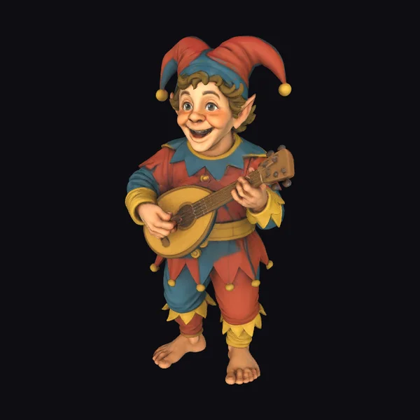 Jester Playing Banjo