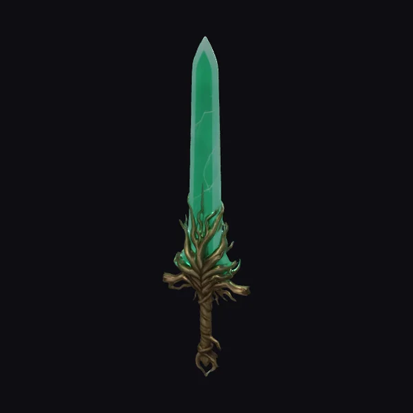 Emerald Crystal Sword Hilt