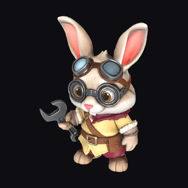 Chibi Rabbit with Wrench