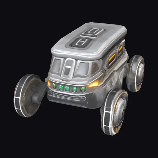 Futuristic Gray Vehicle