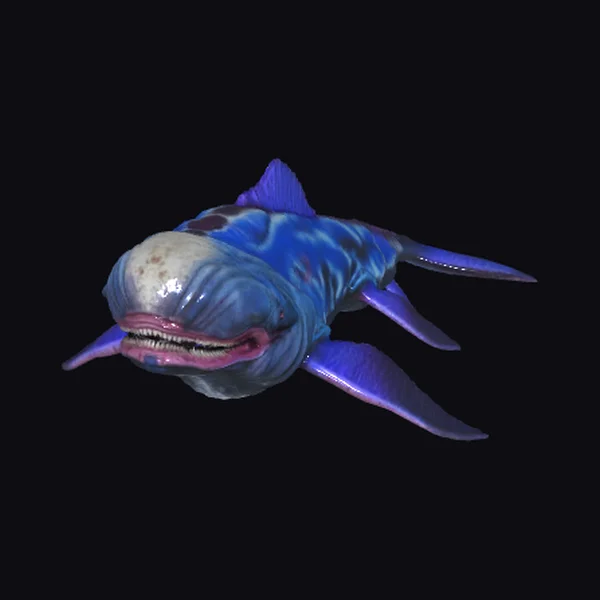 Giant Blue Whale Creature