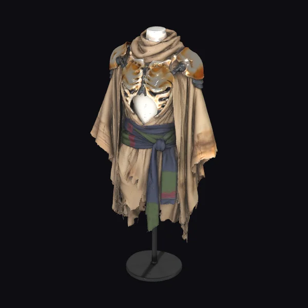 Desert Cloak with Skeletal Tech