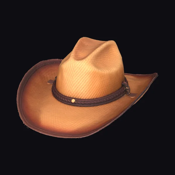 Vintage Straw Cowboy Hat