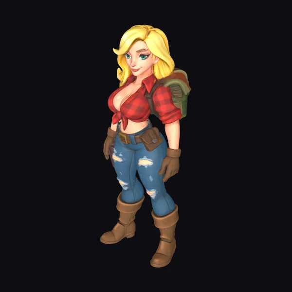 Blonde Adventurer Woman