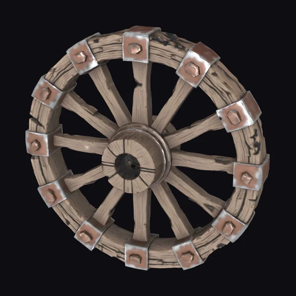 Medieval Wooden Winding Wheel