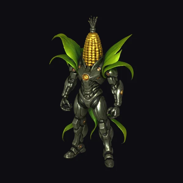 Cornbot Metallic Figure