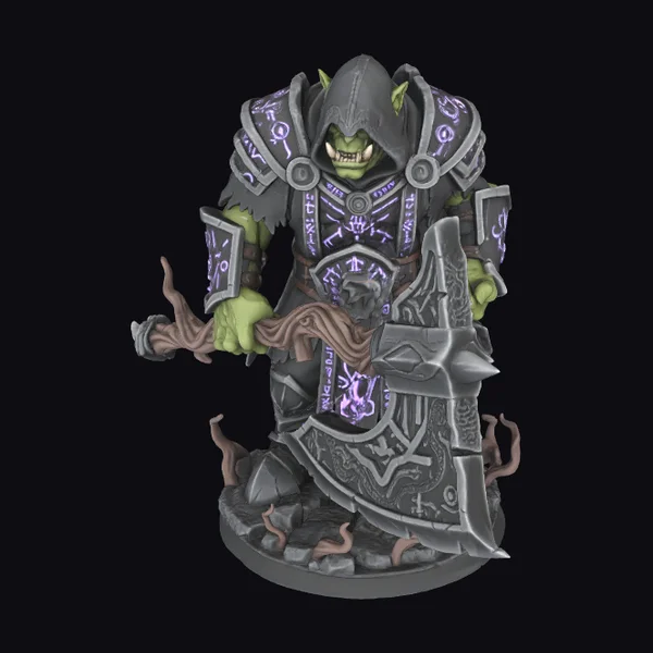 Orc Warlock with Axe