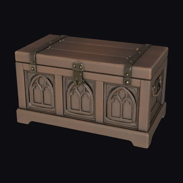 Brown Gothic Treasure Chest