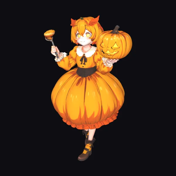 Halloween Pumpkin Girl