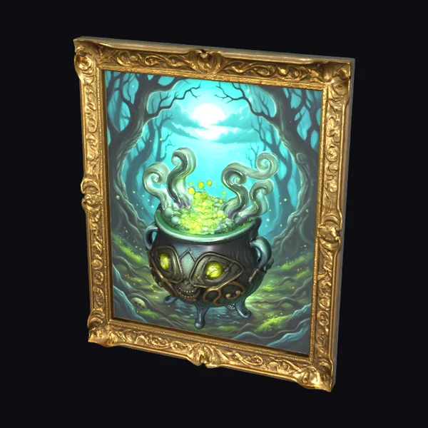 Witch's Cauldron Painting